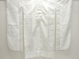 色紙に花模様織出し単衣振袖用長襦袢（刺繍衿付）